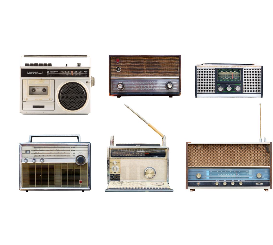 Collection of vintage radios